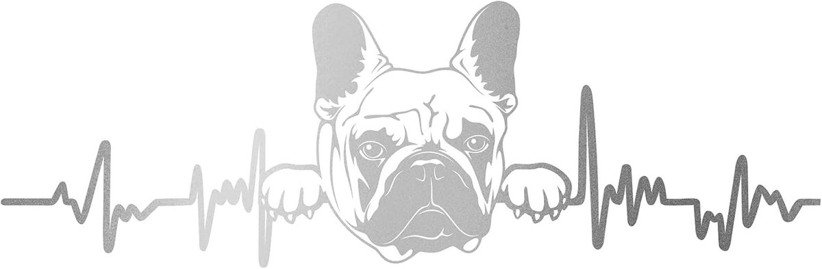 Sticker voor Hartslag - Dieren Motief - 10 Stuks - 27 cm Breed - Voor Auto, Koelkast en La