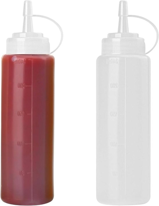 6 stuks lijmapplicator, kunststof druppels, precisie-lijmapplicator, kunststof flessen, druppelflessen, knijpflessen, flessen met naaldpunt (10 ml