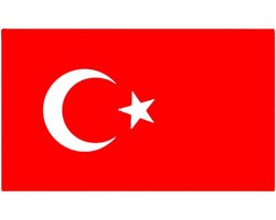 Vlag Turkije - 90 x 150 cm - Turkse Vlag - Türkiye