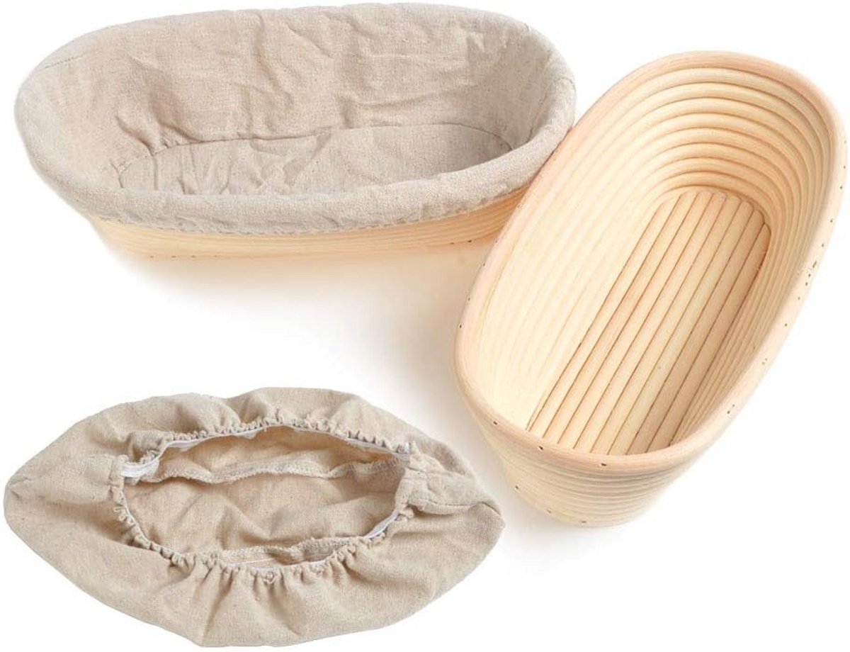 2 Stuks Brood Rijsmand Ronde Vorm voor 750g Deeg