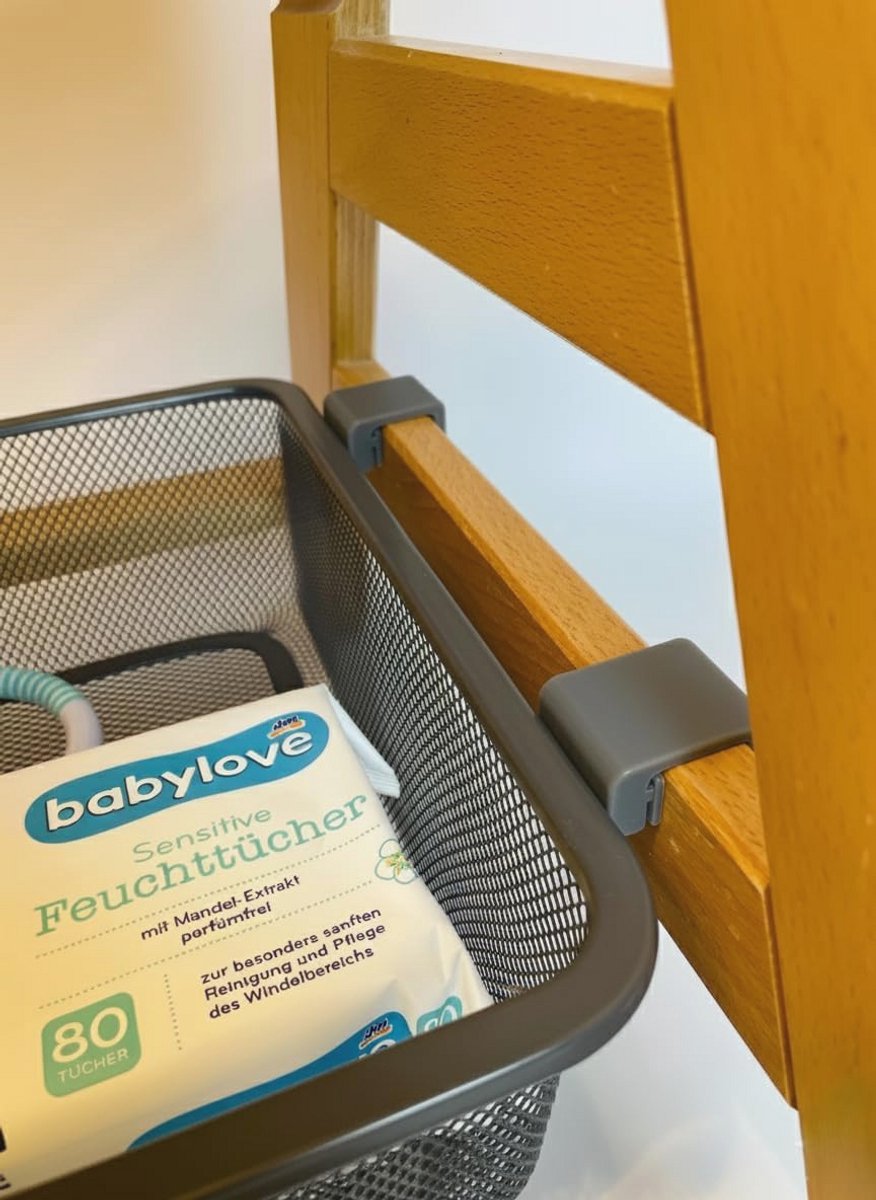 Adapter voor hoogstoel voor Trofast opbergboxen (grijs)