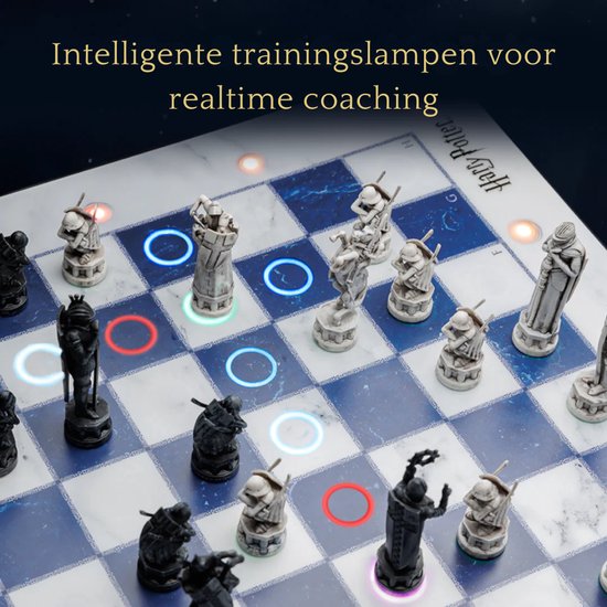 GoChess Wizard - Harry Potter Schaakspel - Slim Elektronisch Schaakbord met App – AI Schaakcomputer & Online Multiplayer – 32 Niveau’s – LED Coaching – Oplaadbaar & Bluetooth – Inclusief Schaakstukken
