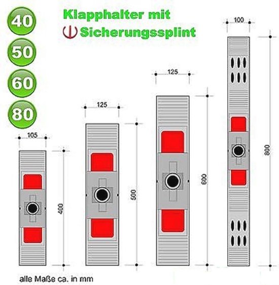 Klaphouder met telescoopsteel voor dweilmop - Vloerreiniging Mop 50 cm — afbeelding 2