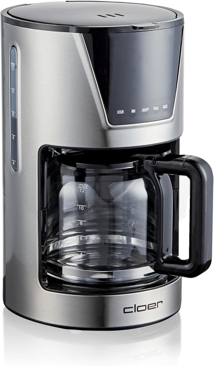 Drip Koffiezetapparaat voor 12 Kopjes met Warmhoudfunctie en LCD Touch Display