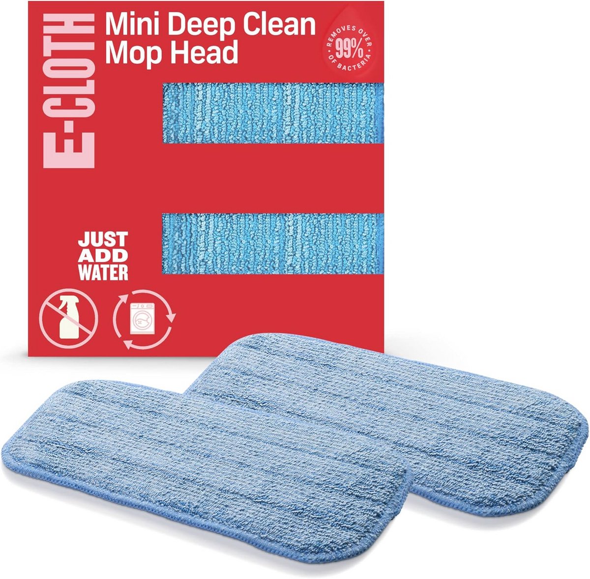 Diep Reinigings Wismopkop microvezel Dweilkop mini-mopkop 2 stuks