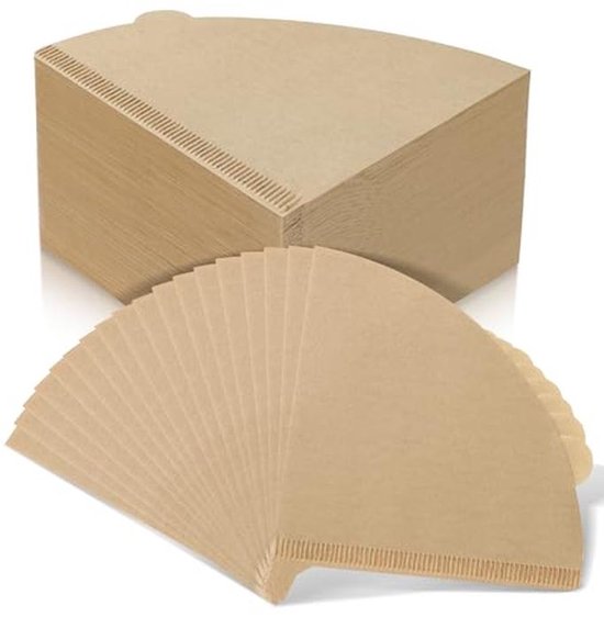YQL Koffiefilterpapier, 200PCS V-vormige wegwerp koffiefilterpapier maat 2 voor V60, Pour Over Coffer Makers/Koffie Dripper Kegels (2-4 kopjes) Wit YQL Koffiefilterpapier, 200PCS V-vormige wegwerp koffiefilterpapier maat 2 voor V60, Pour Over Coffer Makers/Koffie Dripper Kegels (2-4 kopjes) Wit