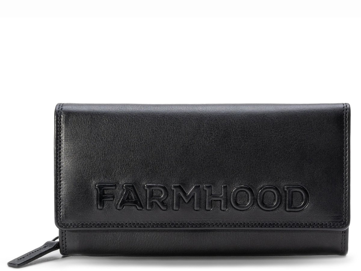 Farmhood Portemonnee Memphis Wallet Black Zwart