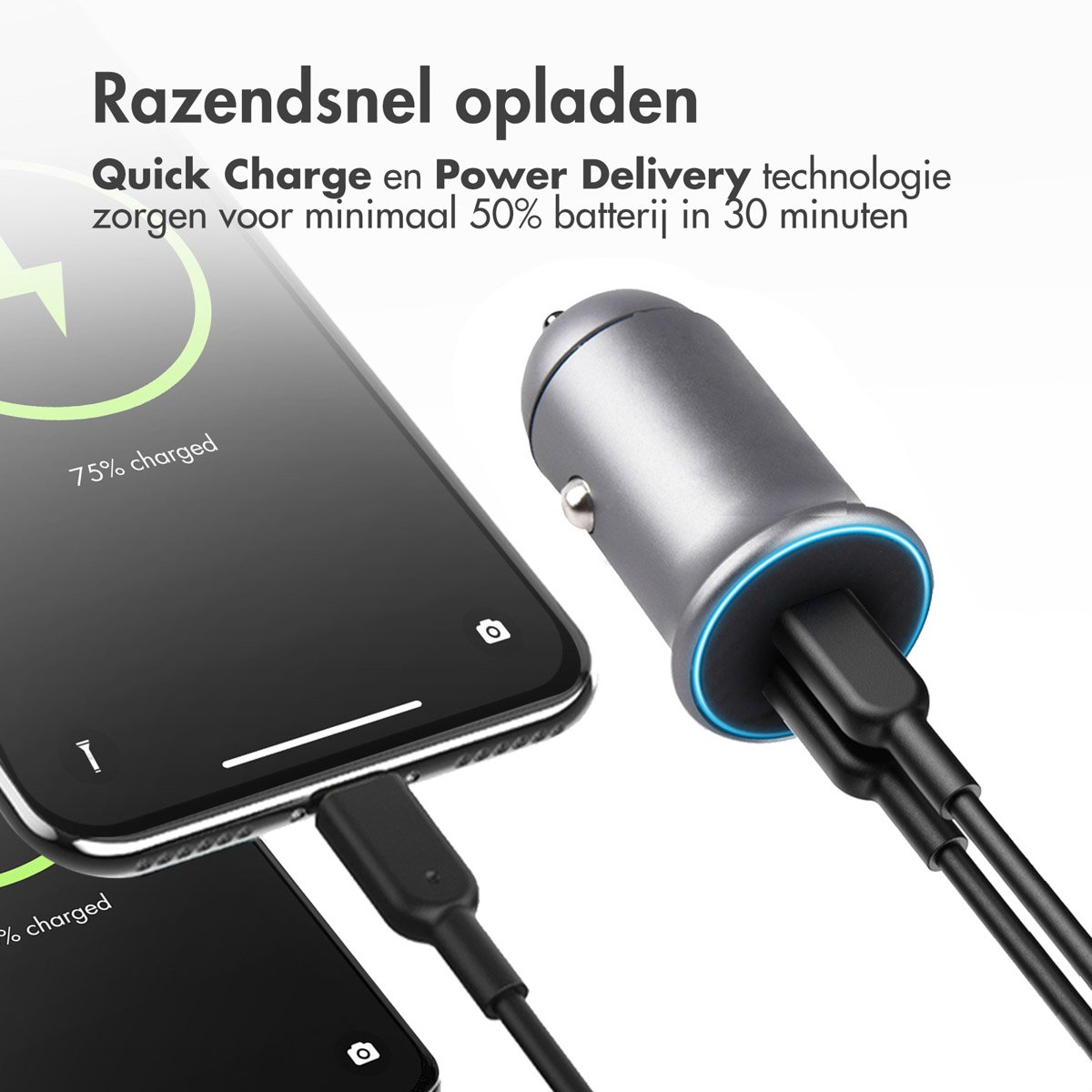 imoshion Dual USB Autolader - Snelle 60W thumbnail 3