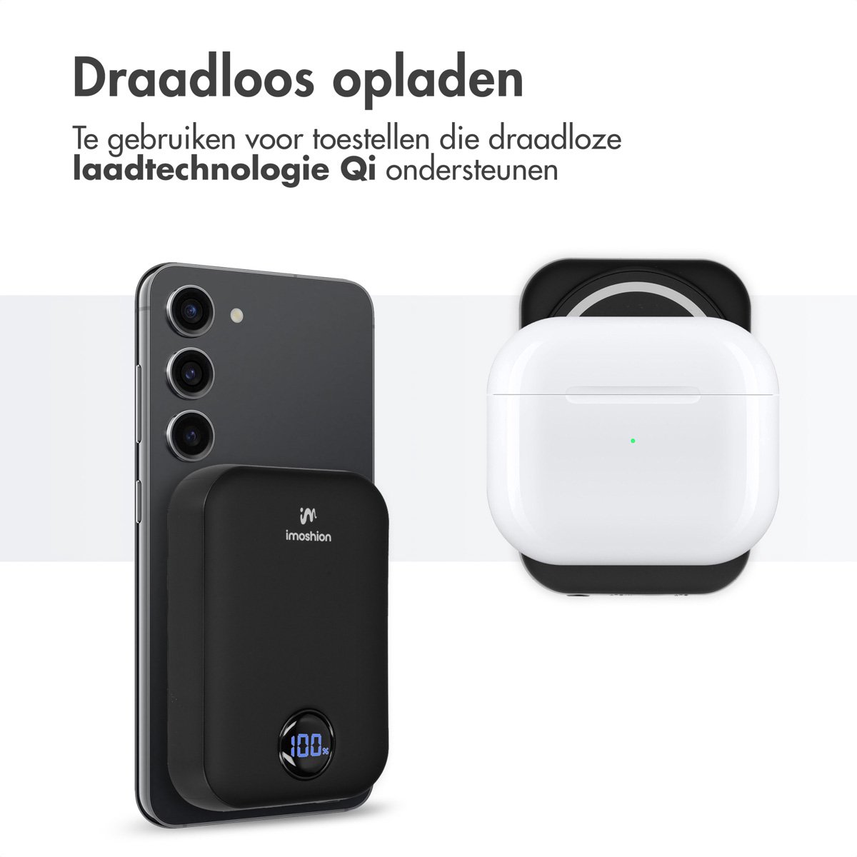 imoshion Powerbank 10000 mAh Zwart - afbeelding 3