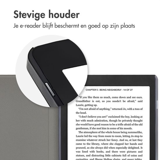 Hoesje geschikt voor Kobo Nia - iMoshion Design Slim Hard Case Bookcase - Black Graphic van Hoesje  — afbeelding 3