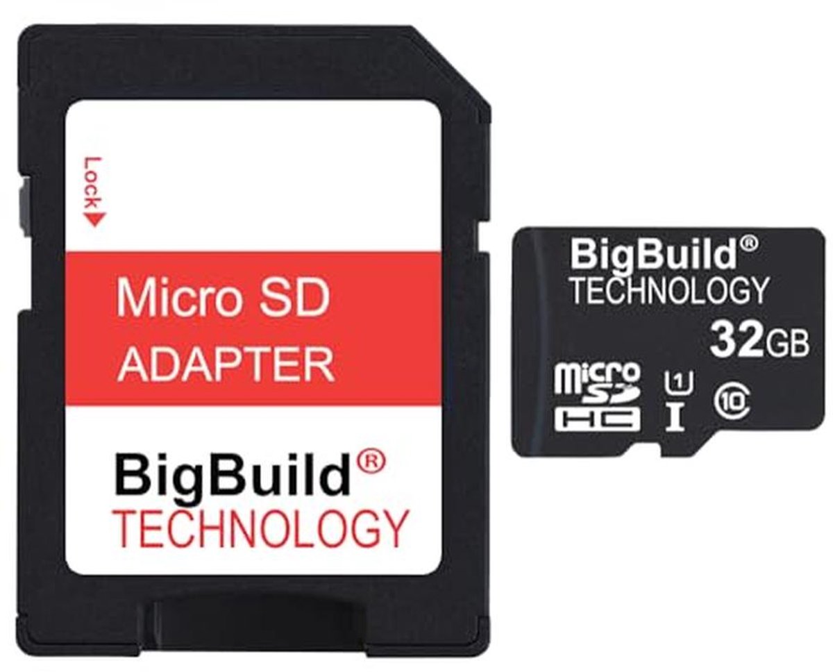 32GB MicroSDHC Geheugenkaart Klasse 10 voor Navigators en Apparaten