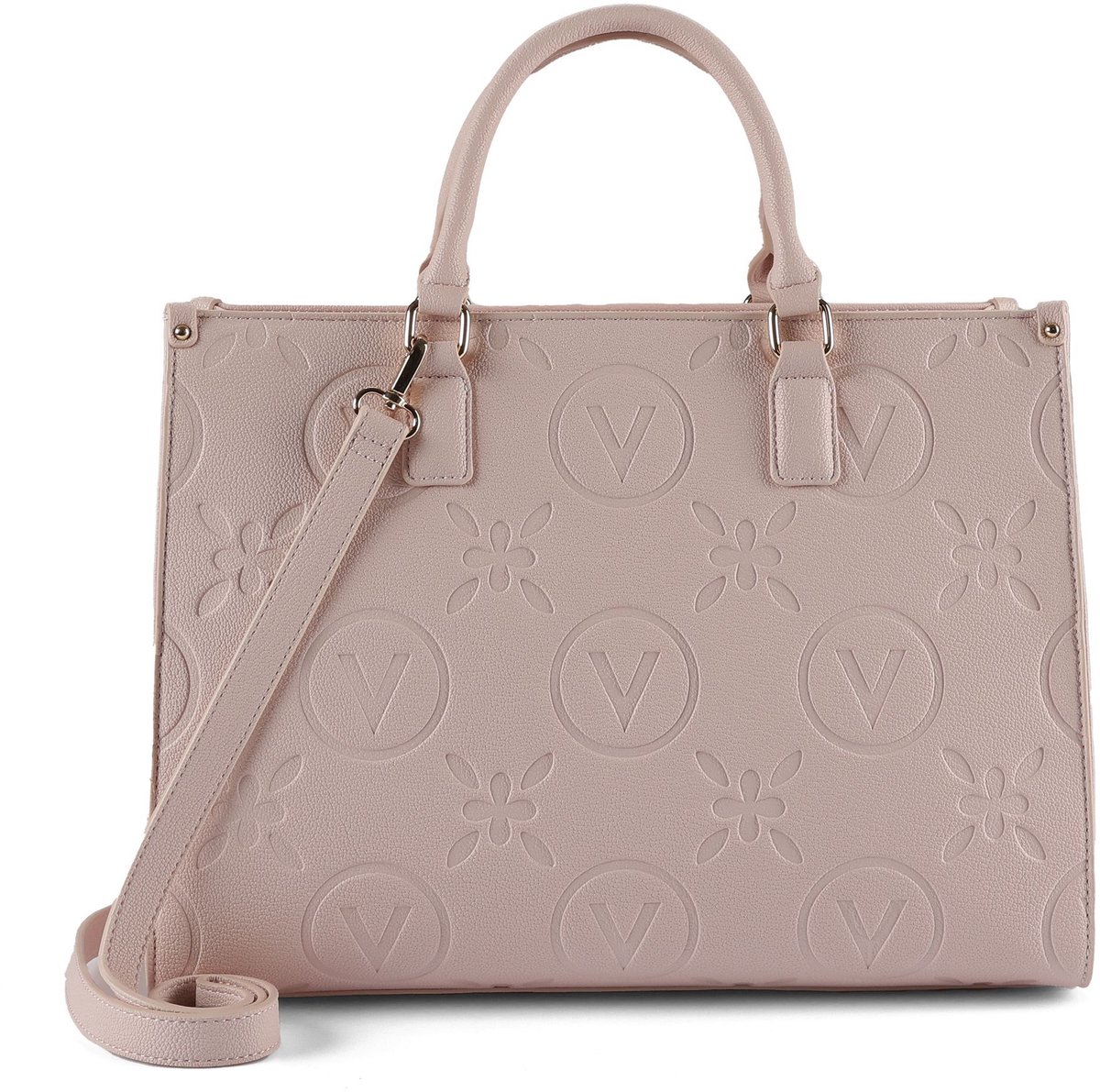 VALENTINO Handtas Schoudertas Samba Re Shopping Bag Cipria Roze