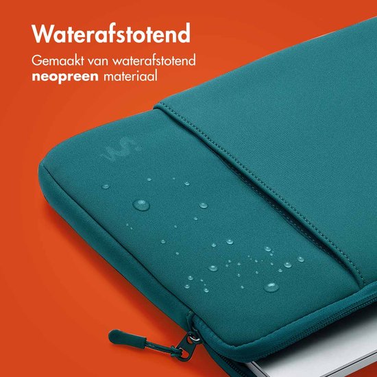 imoshion Housse pour ordinateur portable - Housse pour ordinateur portable adaptée pour 15,3 pouces / 15,6 pouces / 15 pouces / 16 pouces / 16,2 pouces - imoshion Housse pour ordinateur portable avec compartiment - Vert Petrol