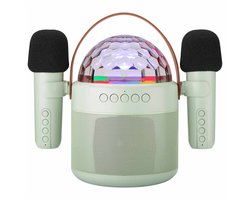 imoshion Sing & Shine Karaoke Set - Met Bluetooth Speaker, Microfoons en Discolamp - Karaokeset voor Volwassenen en Kinderen