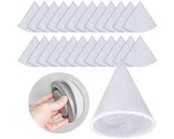 Geschikt voorDN125 uitlaatklepfilter – 30 G4 vervangingsfilterpatronen, conische filterpads, geschikt voor ventilatiesystemen, diameter 125 mm