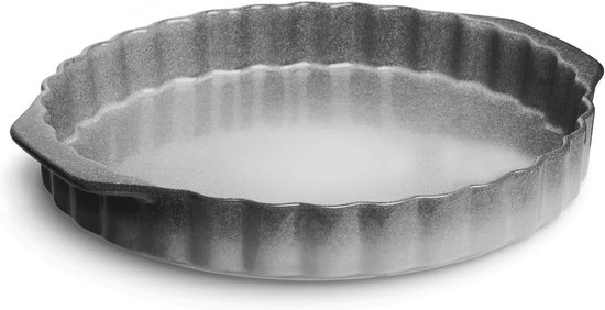 Küchenprofi Taartvorm 27 cm, quichevorm, ovenkeramiek, grijs Küchenprofi Taartvorm 27 cm, quichevorm, ovenkeramiek, grijs