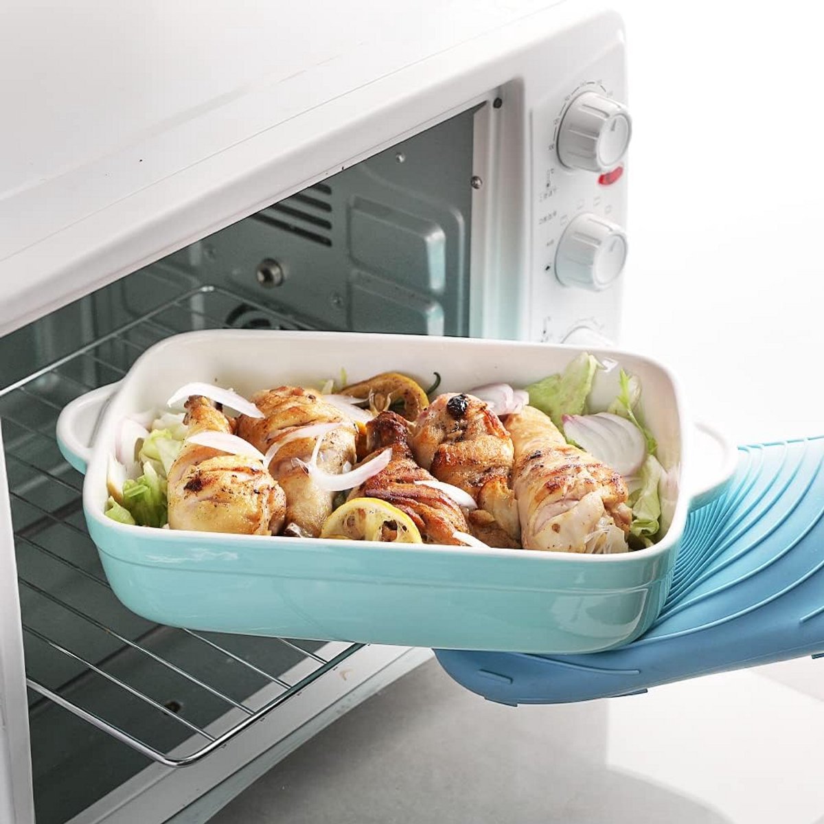 Set van 3 Rechthoekige Keramische Ovenschalen Met Handvatten - 13x9 Inch - Ideaal voor Lasagne, Ovenschotels en Cake — cadeau in Kookcadeaus - foto 6