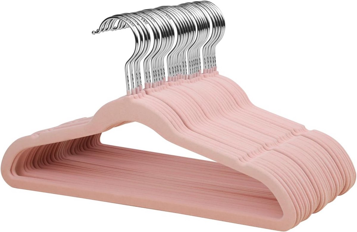 32 Stuks Fluweel Kledinghangers voor Kinderen - Ruimtebesparend en Antislip