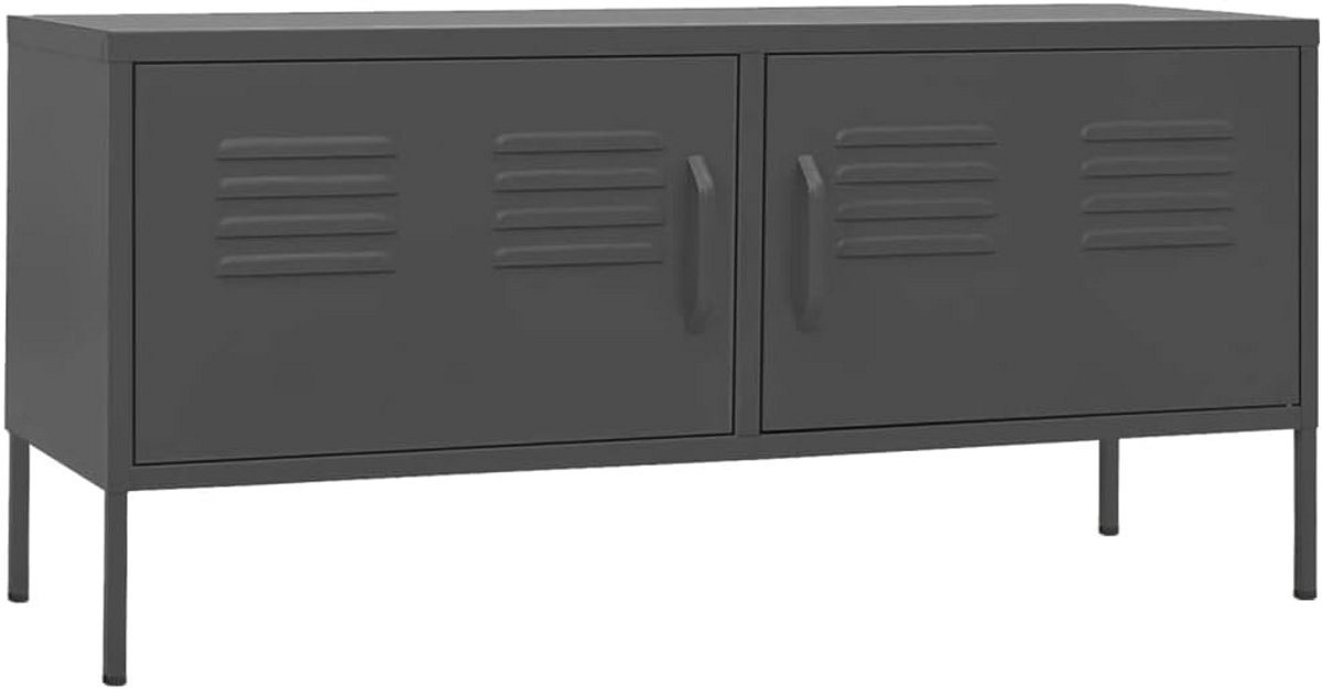 TV Meubel met Opbergruimte en Stalen Frame