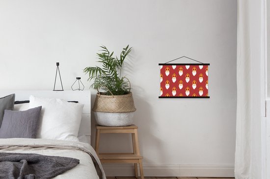 Affiche scolaire - Décoration Sinterklaas - Saint - Enfants - 60x40 cm - Lattes noires