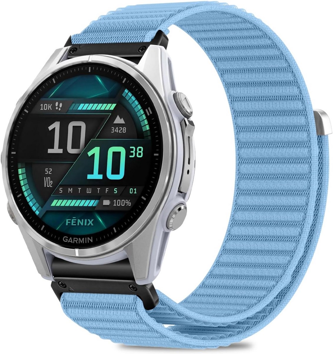 20 mm Nylon Horlogeband met Klittenband voor Smartwatches