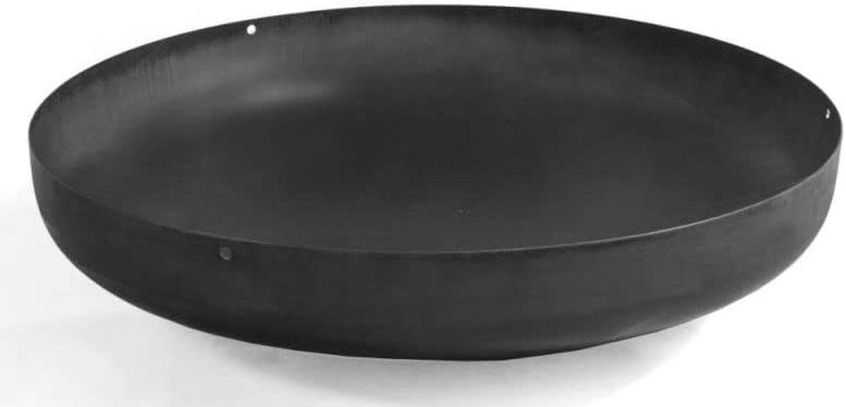 Grote Stalen Pan Wok 60 cm Zwart Voor Buiten Koken en BBQ