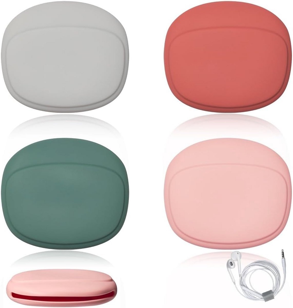 4 Stuks Compacte Opbergtasjes voor Oordopjes en Accessoires