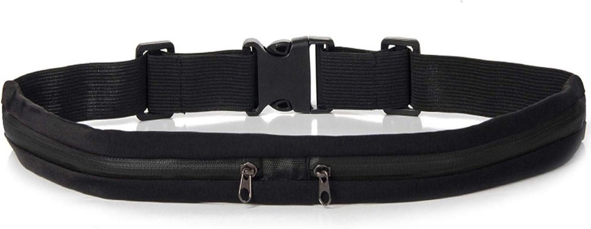 Sport Heuptas - Running Belt - Buiten Sporten - Waterdicht Comfort - Tot 6 inch - Zwart