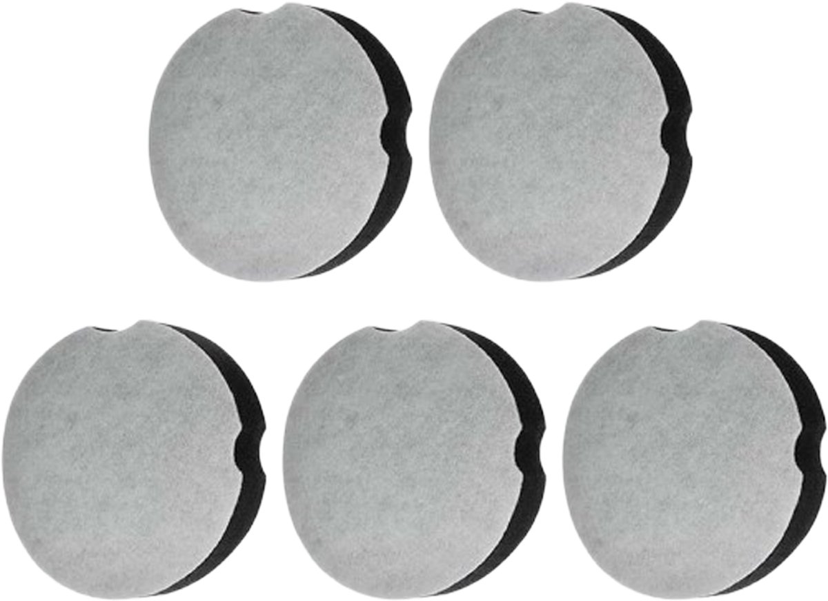5 stuks HEPA filter - geschikt voor Bissell onderdeelnummer 1604896 / 160-4896 - stofzuiger filter katoen - 11*11*2.1cm - zwart