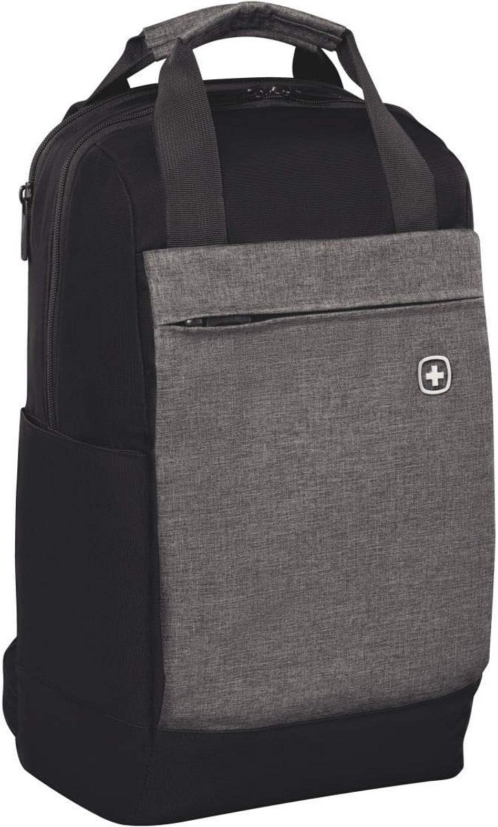 Stevige 16 inch Laptoptas met Tabletvak - Zwart/Grijs