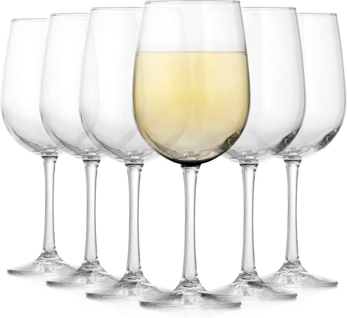 Set van 6 Wijnglazen voor Witte Wijn – Klassiek en Elegant Ontwerp