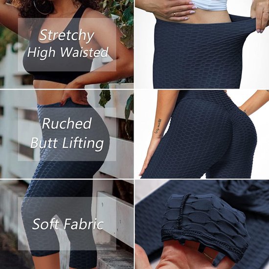 Dames Sportshorts Hoge Taille Squat Proof Yoga & Fitness Kort Broekje — afbeelding 2
