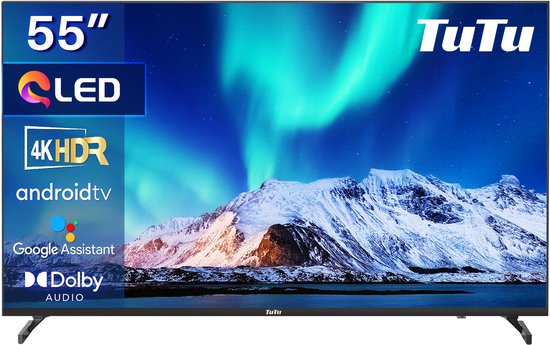 TUTU TUQ55UN1 55 inch 4K UHD Smart TV met Dolby Vision - TUTU - €348,99