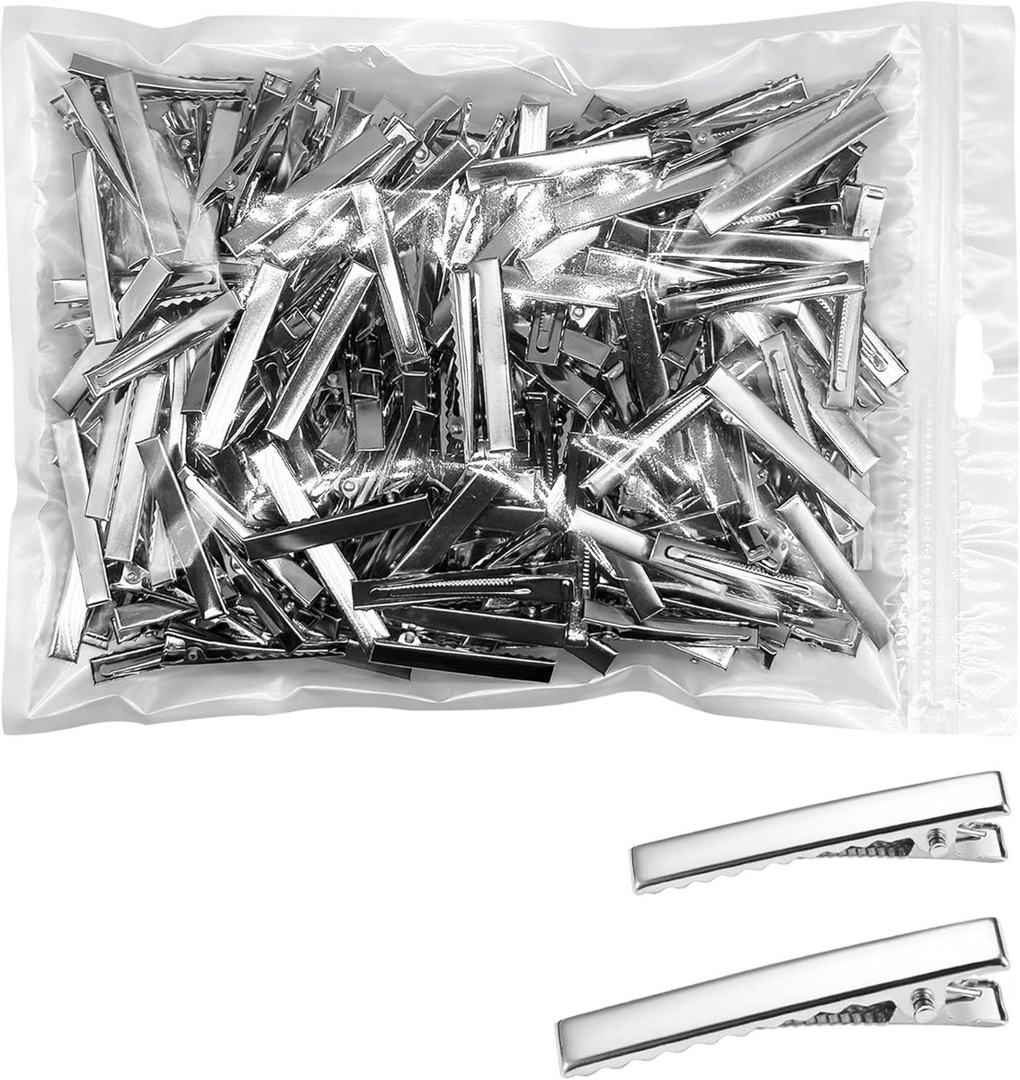 Metalen Haarspeldjes Set, Kapsalon Clips en Hobby Accessoires, Zilver