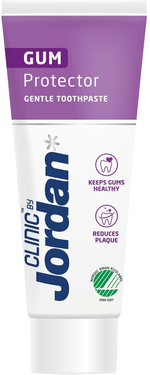 Jordan Clinic Gum Protector Gentle Toothpaste 75ml Reduces Plaque