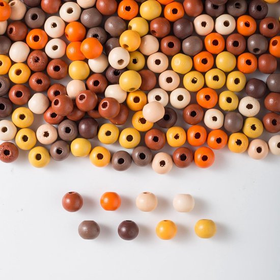 Larrel 60 stuks bedrukte houten kralen, natuurlijke houten kralen met groot gat, retro haarkralen, haaraccessoires voor vlechten, houten knutselkralen, haarslang, decoratie voor doe-het-zelf sieraden Larrel 60 stuks bedrukte houten kralen, natuurlijke houten kralen met groot gat, retro haarkralen, haaraccessoires voor vlechten, houten knutselkralen, haarslang, decoratie voor doe-het-zelf sieraden