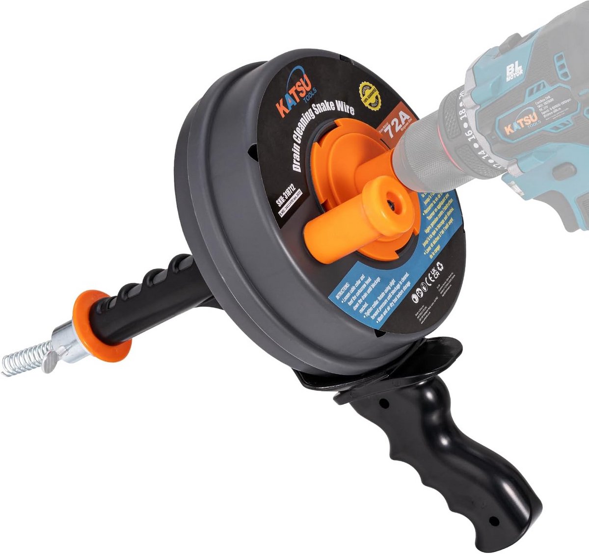 Flexibele Afvoerontstopper Kabel 7,5 Meter voor Gootsteen en Badkamerbuizen