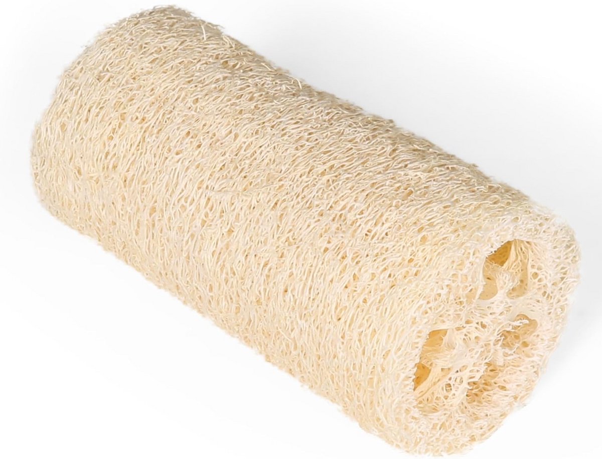 Natuurlijke Loofah Spons met Koord - Premium Exfoliërende Badspons voor Lichaamsscrub