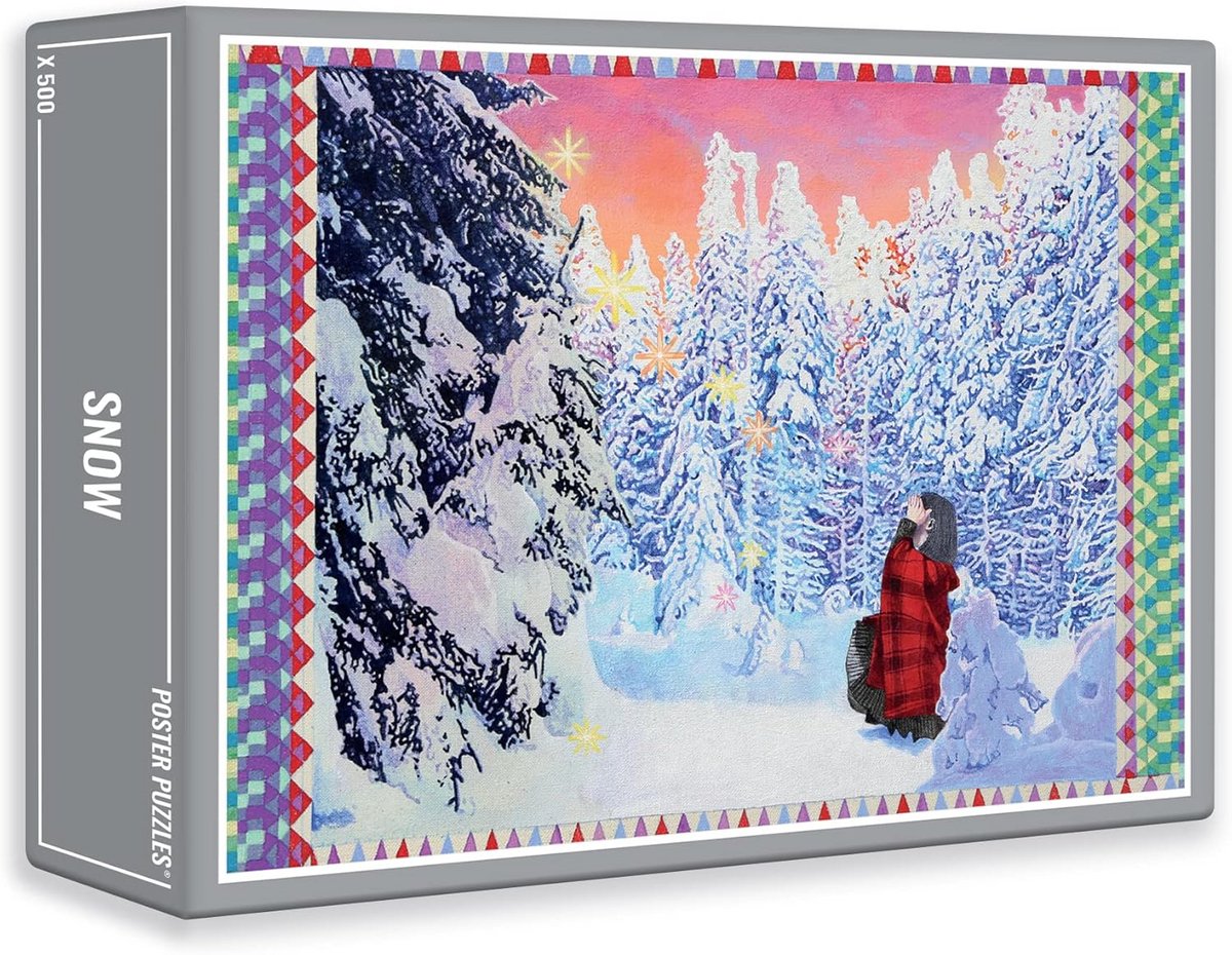 500 Stukjes Puzzel voor Volwassenen met Kerst- en Sneeuwthema