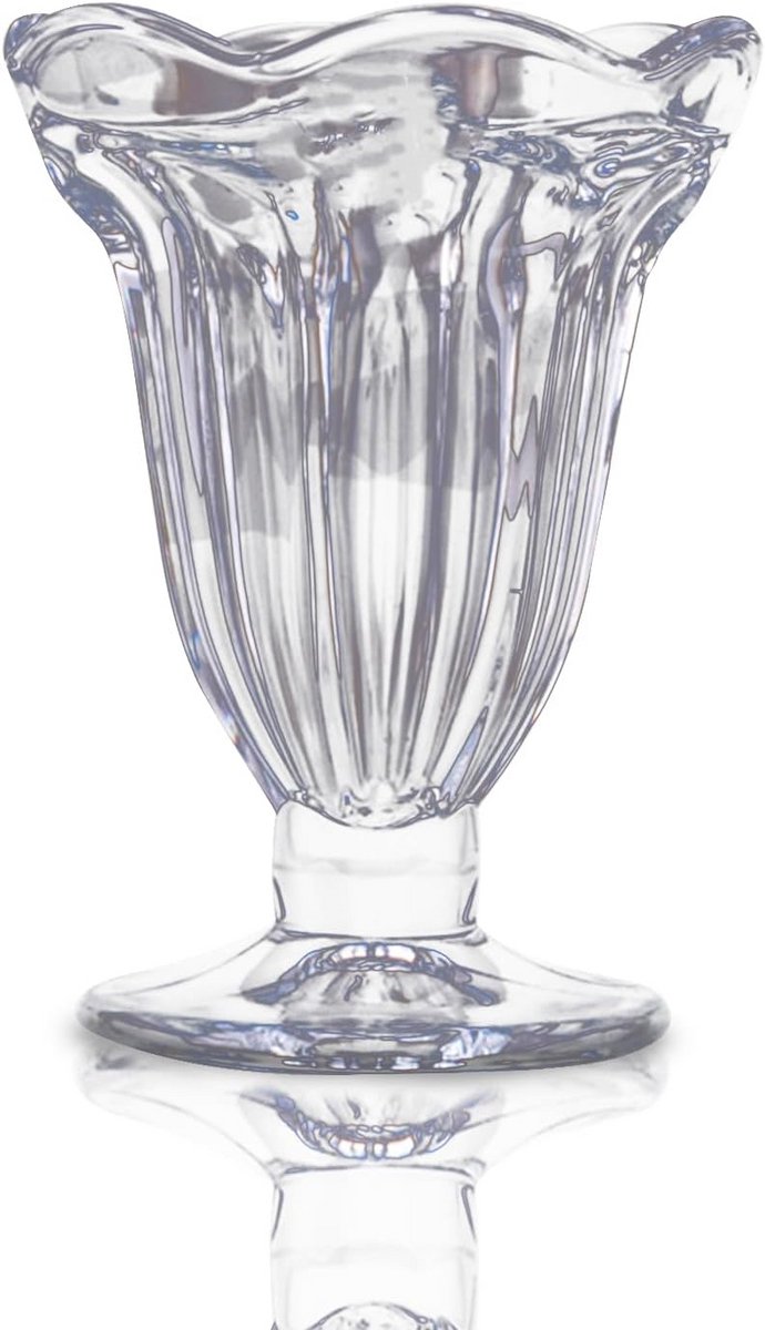 Transparante ijscoupes met voet Glaswerk voor Milkshakes en Desserts (150ml)
