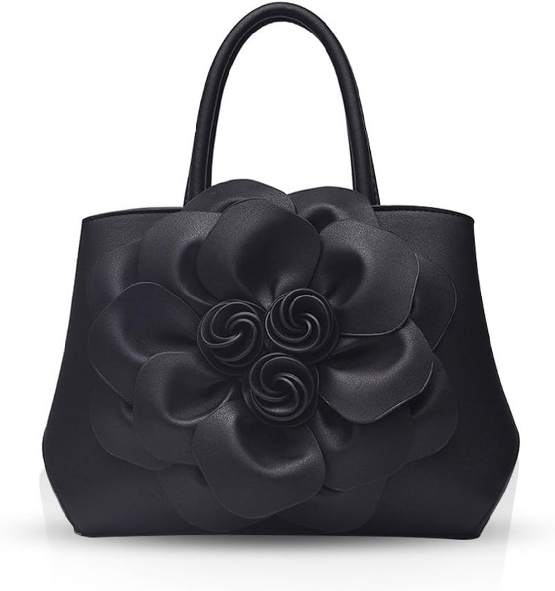 Dames Schoudertas Handtas met Bloem Patroon - Trendy Crossbody Tas
