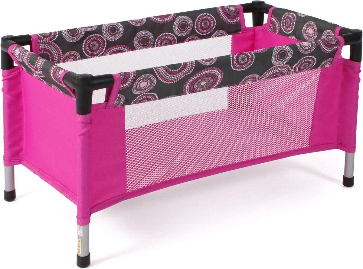 Reisbed voor Poppen tot 50 cm - Inklapbaar Poppenbed met Draagtas