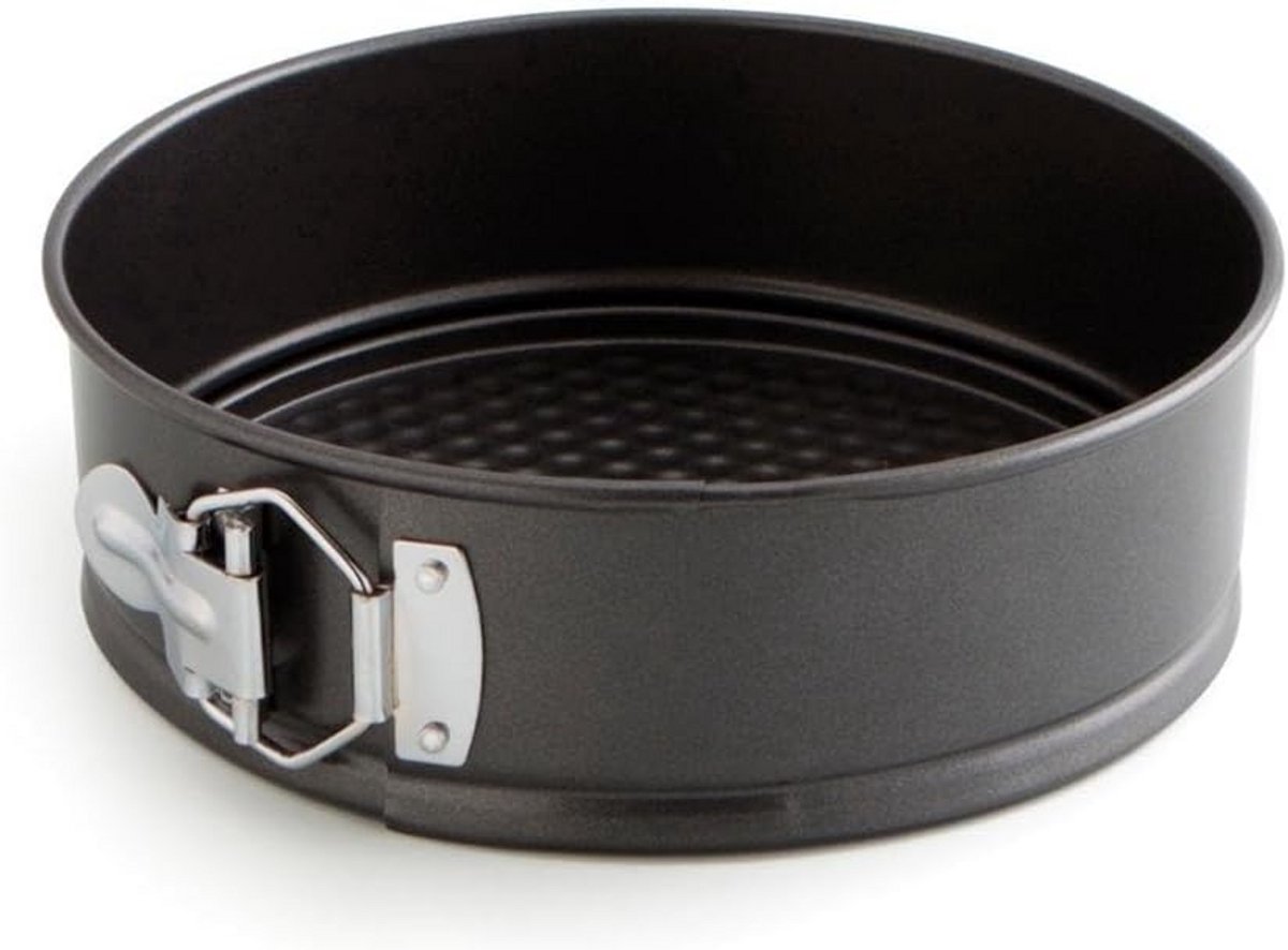 Ronde Springvorm voor Taart en Quiche, Zwart, 20 cm, Ovenbestendig