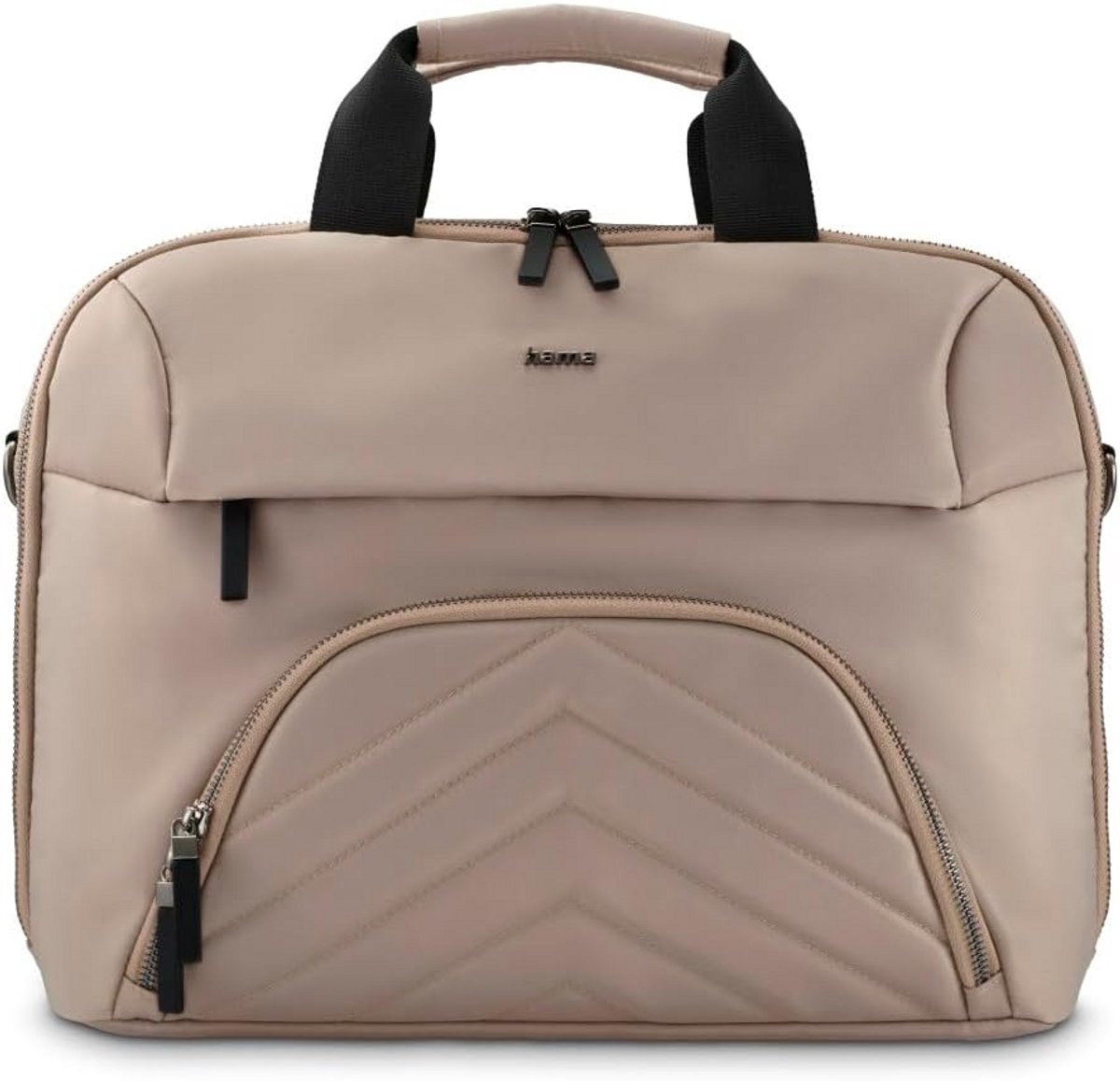 Lichte Laptoptas 13,3-14,1 inch Schoudertas met Organizer en Trolleylus Beige