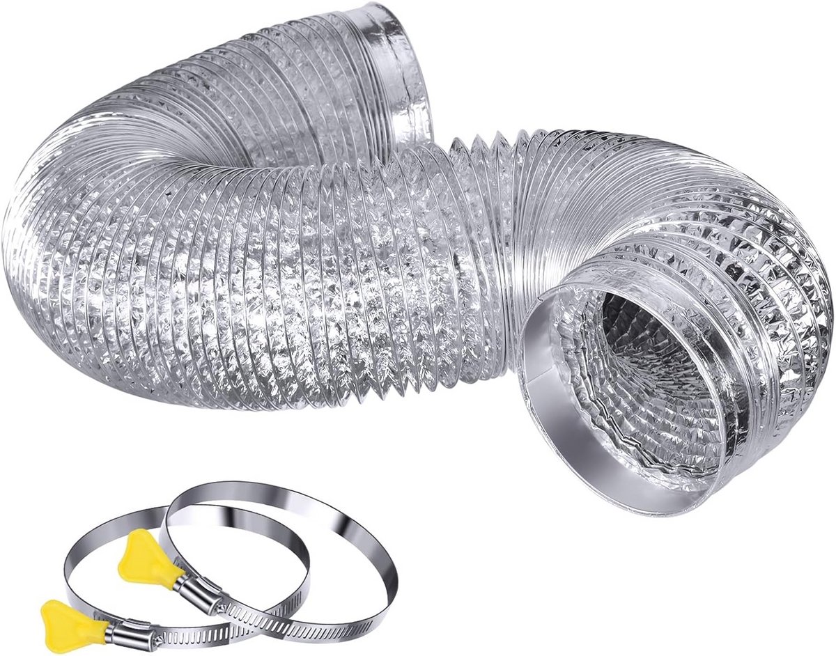 Stevige Flexibele Ventilatieslang voor Droger 10 FT - 4 Inch Diameter