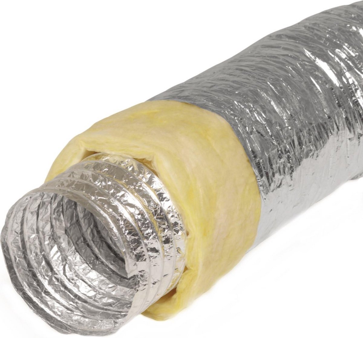 Flexibele Aluminium Slang 200mm Geïsoleerd - 10 Meter Ventilatiekanaal