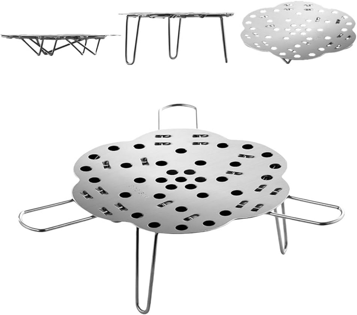 Verstelbare Stoommand RVS voor Koken Vaatwasmachinebestendig & Opvouwbaar