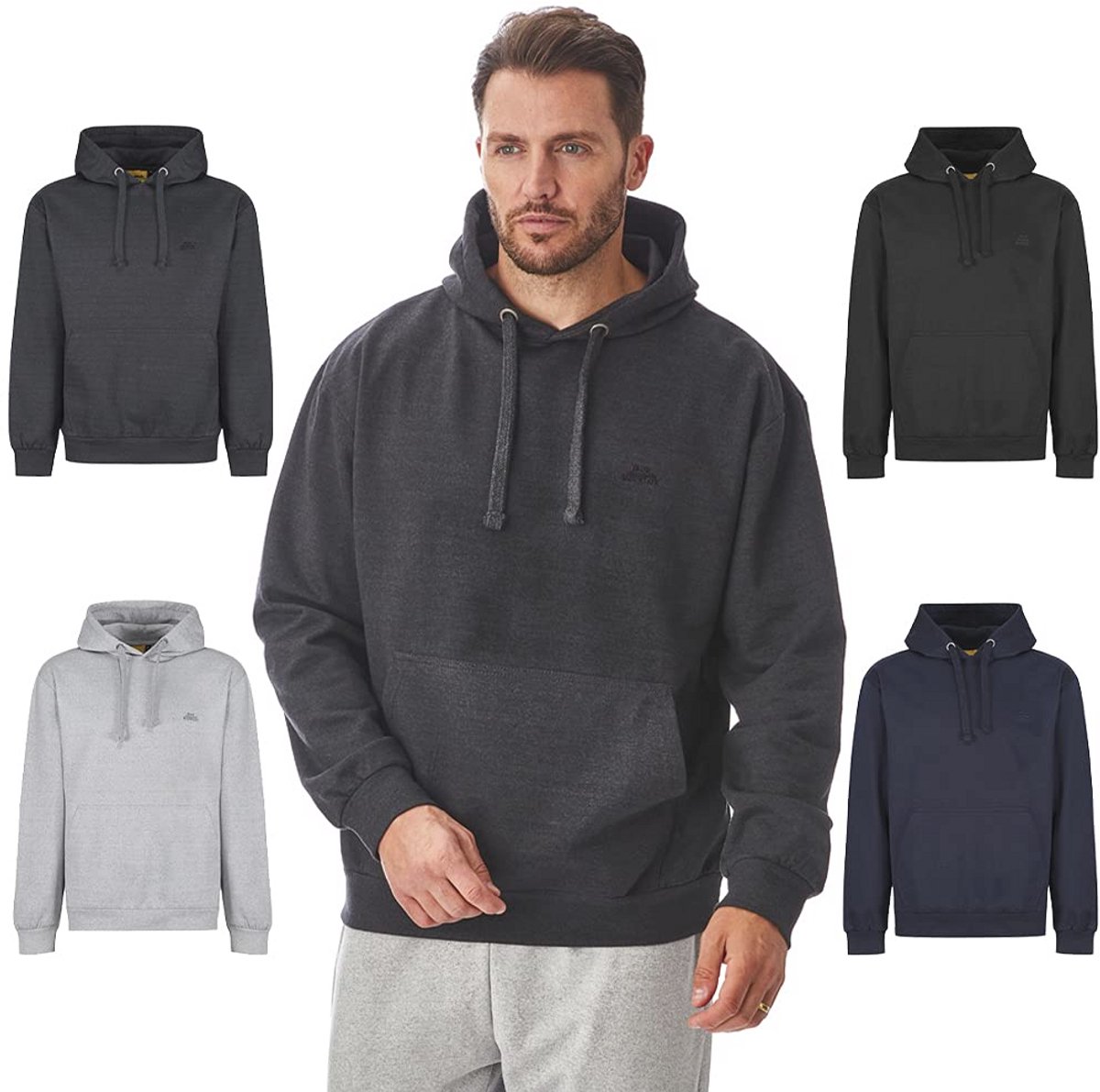 Heren Fleece Hoody Sweater - Eco Vriendelijk, Comfortabel en Flexibel