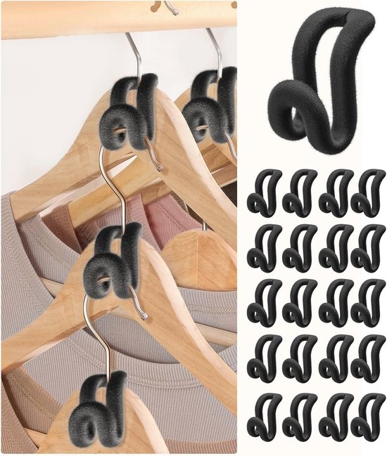 Fluwelen broek hanger ruimtebesparend - Myfolrena open kleerhanger multi-layer fluwelen hangers antislip broek organizer voor jeans leggings sjaal (5-pack