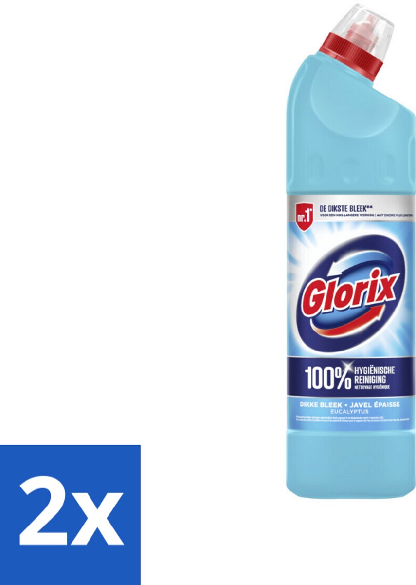 Glorix Bleek Eucalyptus 750 ml - Voordeelverpakking - 2 stuks